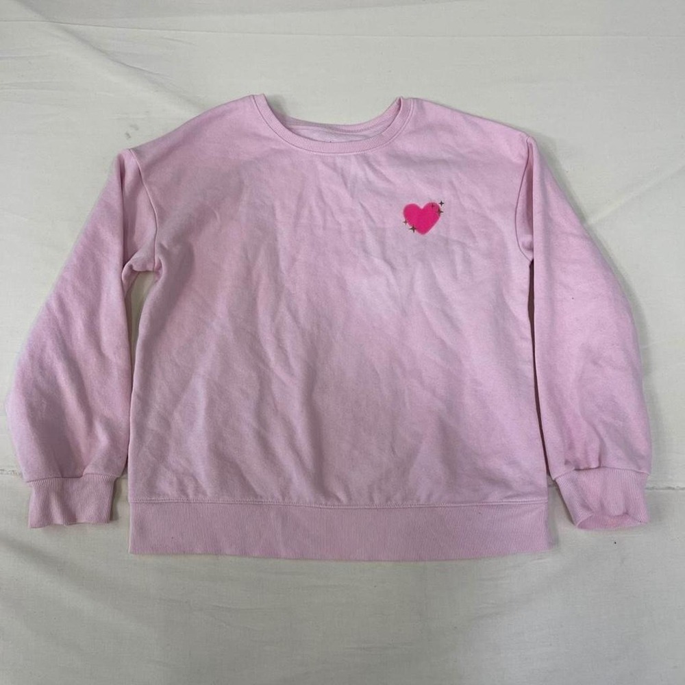 Pink Cat & Jack cotton & polyester sweatshirt‎ with pink heart graphic, size XL